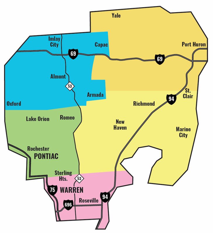 Bay Nursing Map